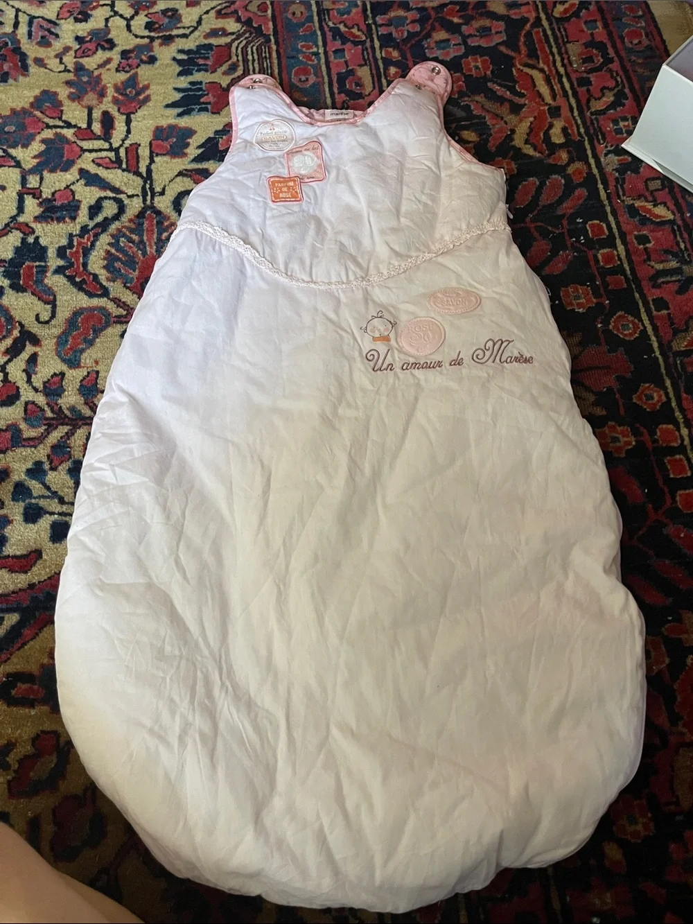 100% cotton Light Pink Baby Sleep Sack Wearable Blanket